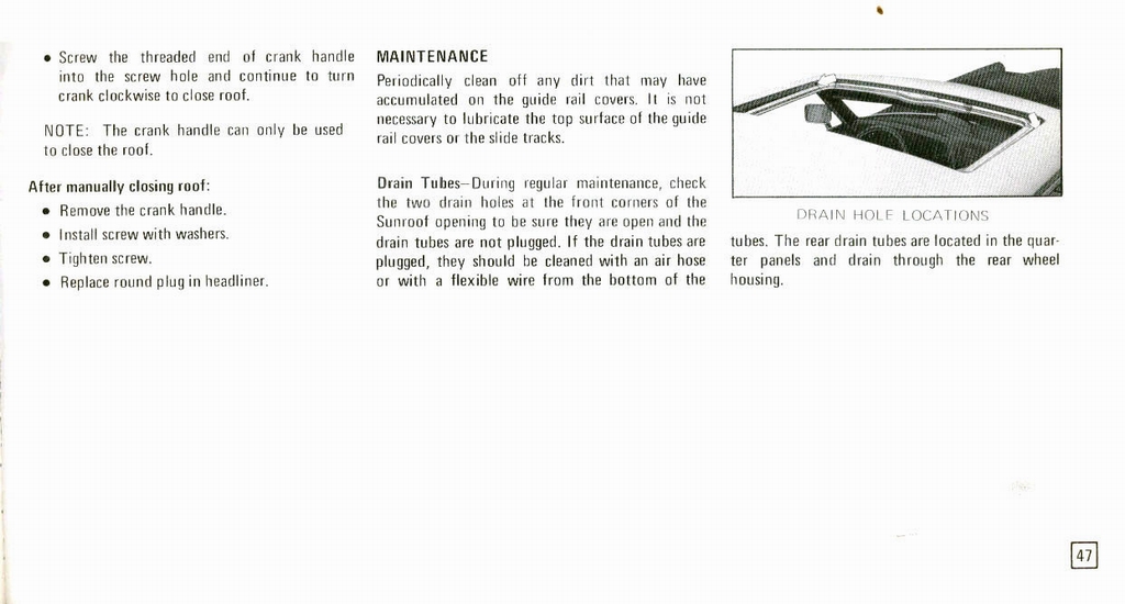 1973 Cadillac Owners Manual Page 6